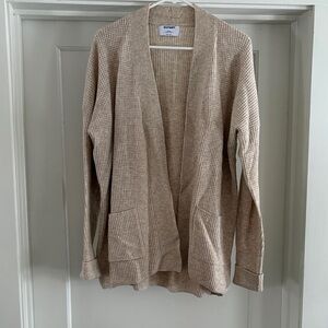 Old Navy Light Tan Open-Front Cardigan